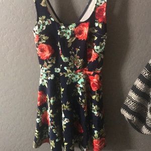 Flower skater dress